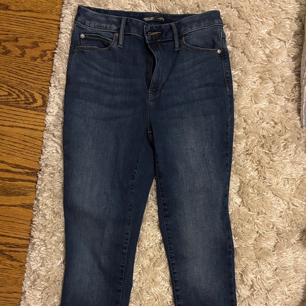 Simply Vera Vera Wang Dark Blue High Rise Jeans